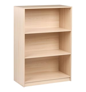 Bücherregal mit 3 Ebenen ZEHNA 117 cm Hellbraun