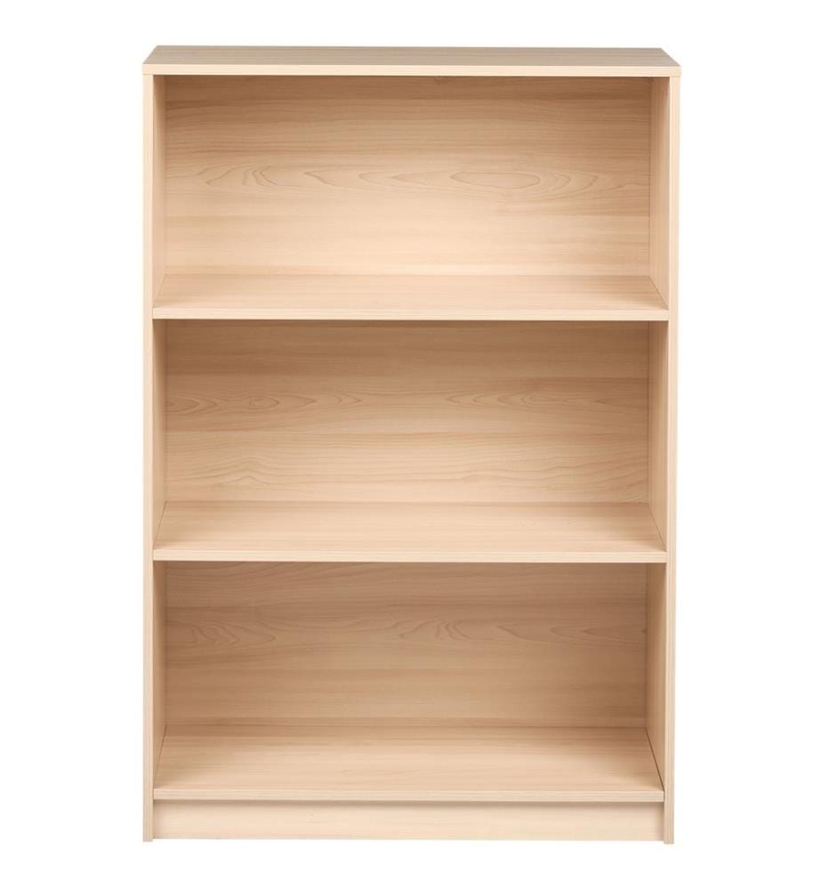 Bücherregal mit 3 Ebenen ZEHNA 117 cm Hellbraun