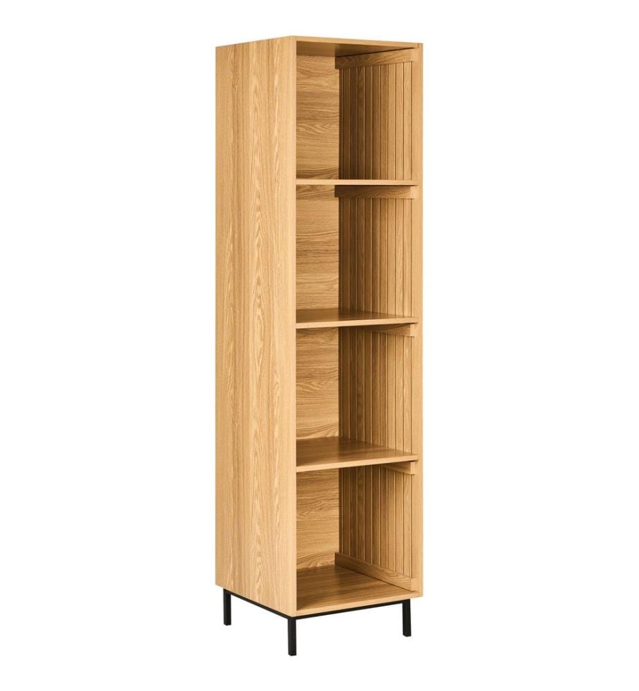 Regal mit 4 Ebenen LEANDRO 175 cm Hellbraun