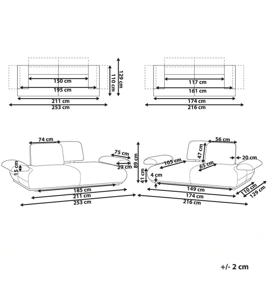Sofa Set 5-Sitzer NACKA Hellgrün