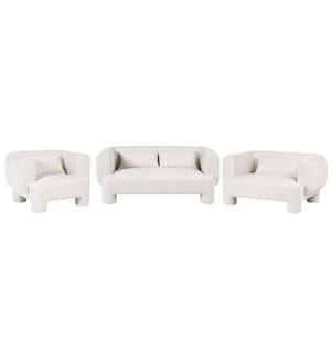 Sofa Set 6-Sitzer HOGBO Stoff Weiss