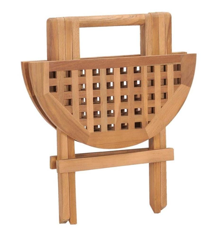 3-tlg. Garten-Essgruppe mit Kissen Klappbar Massivholz Teak