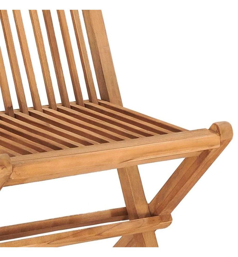3-tlg. Garten-Essgruppe mit Kissen Klappbar Massivholz Teak