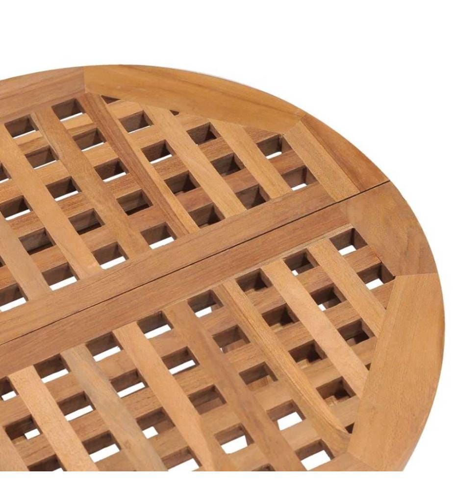 3-tlg. Garten-Essgruppe Klappbar Massivholz Teak