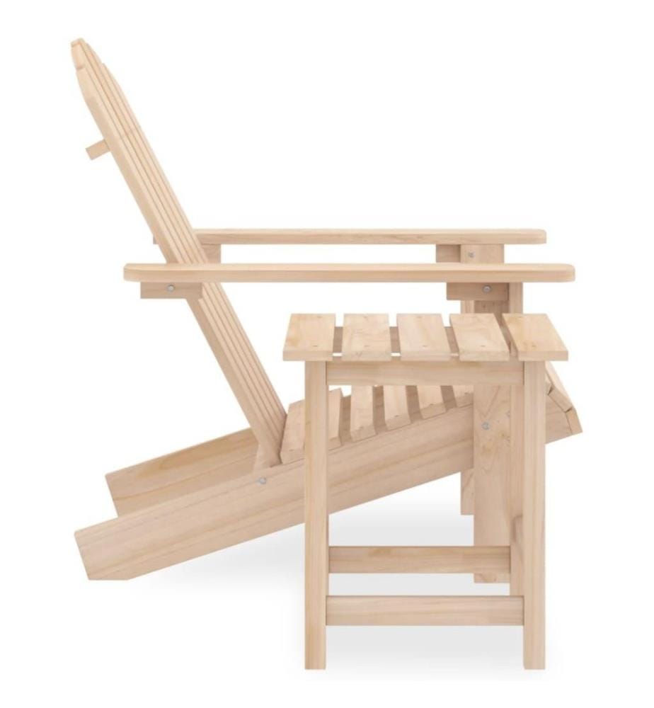 Adirondack-Gartenstuhl mit Tisch Massivholz Tanne