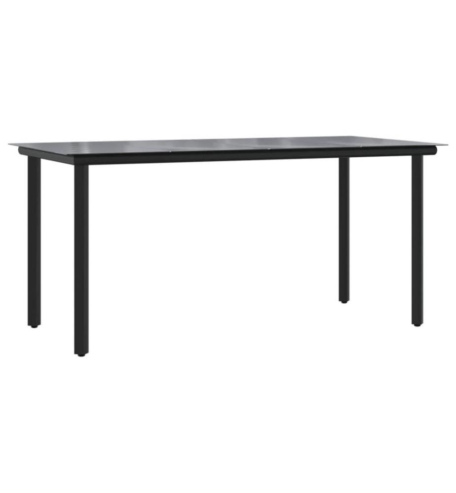 4-tlg. Garten-Essgruppe mit Kissen Grau Poly Rattan
