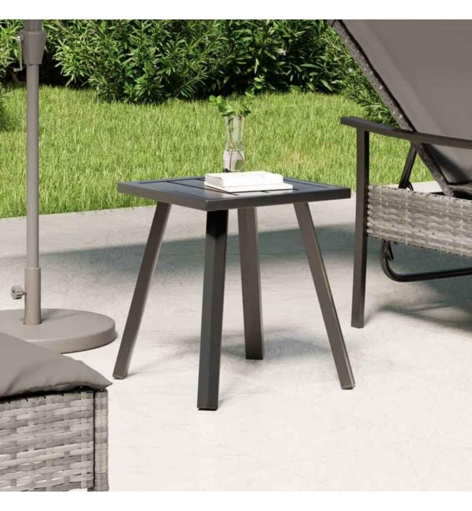 Gartentisch Anthrazit 34x34x38 cm Stahl