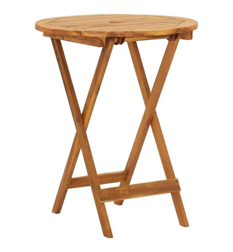 3-tlg. Bistro-Set Klappbar Massivholz Akazie