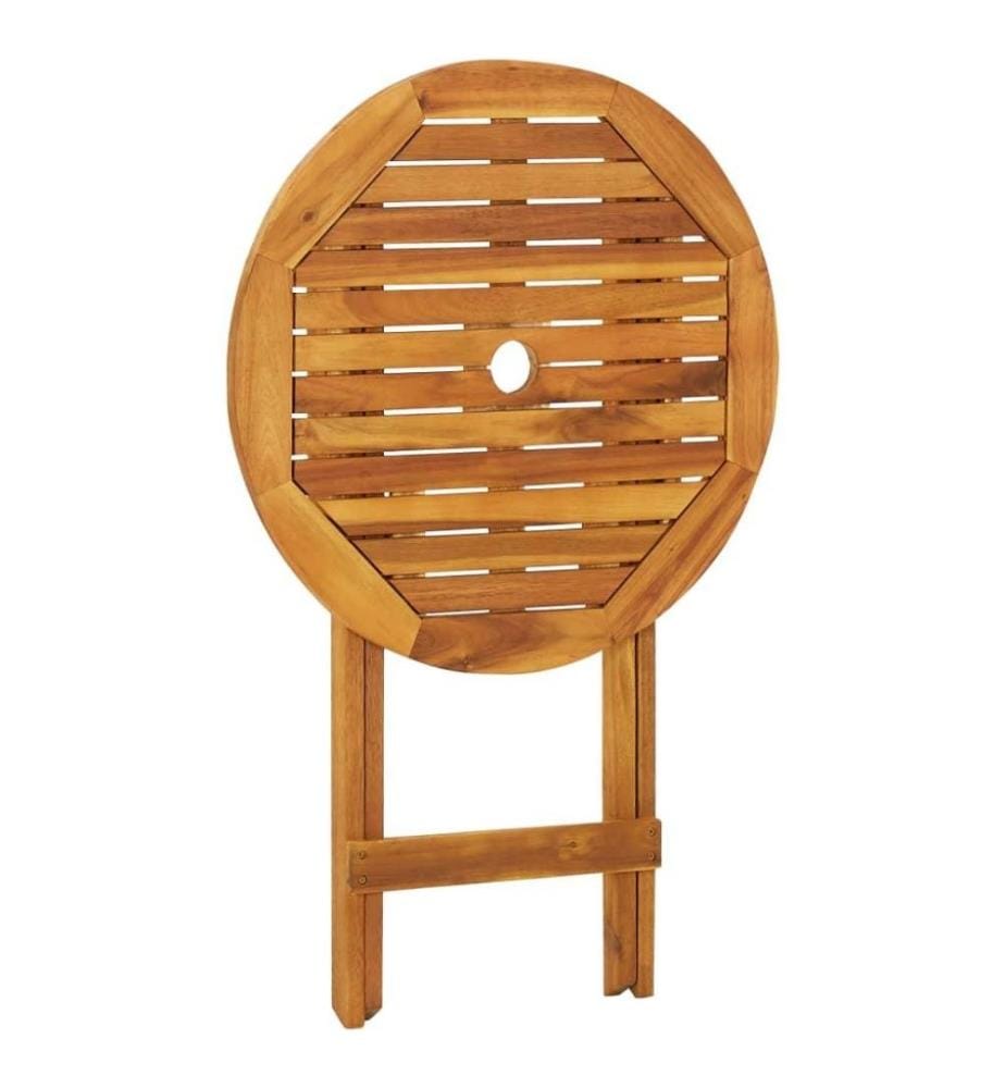 3-tlg. Bistro-Set Klappbar Massivholz Akazie