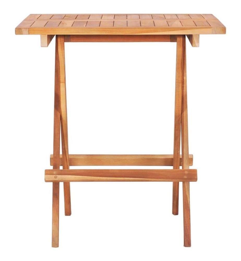 3-tlg. Bistro-Set Klappbar Teak Massivholz