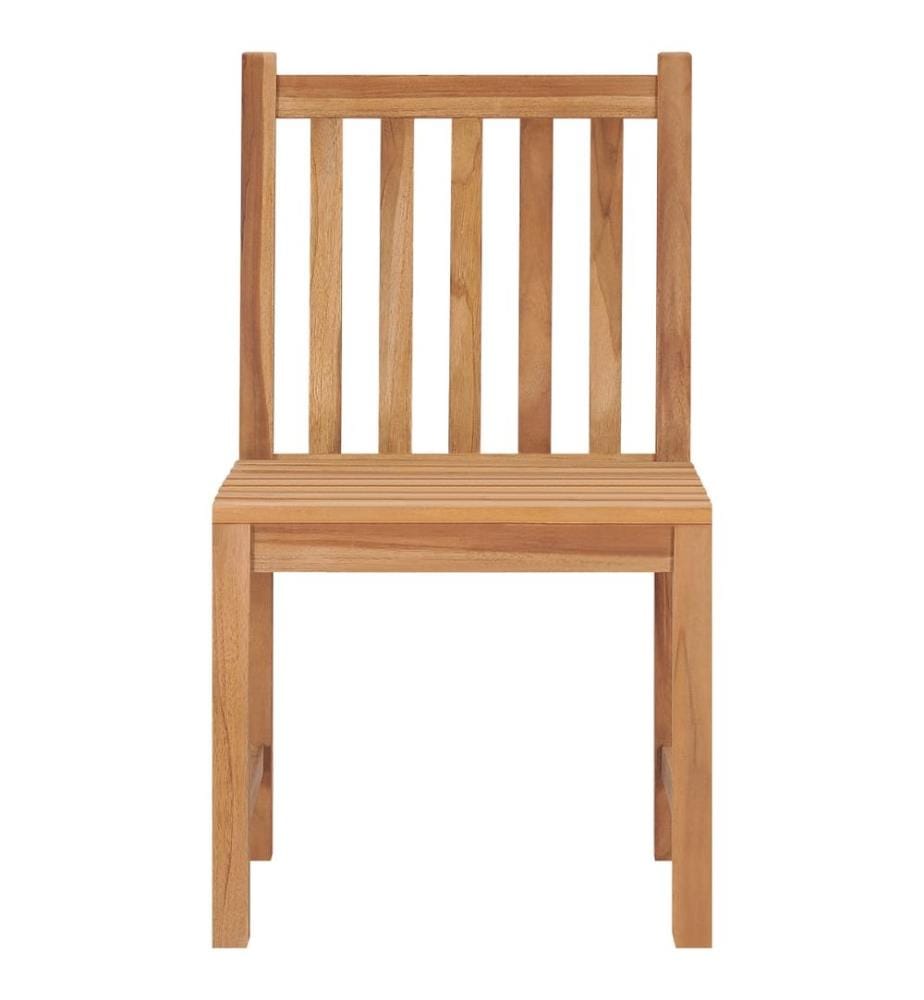 vidaXL Chaises de jardin lot de 6 avec coussins Bois de teck massif