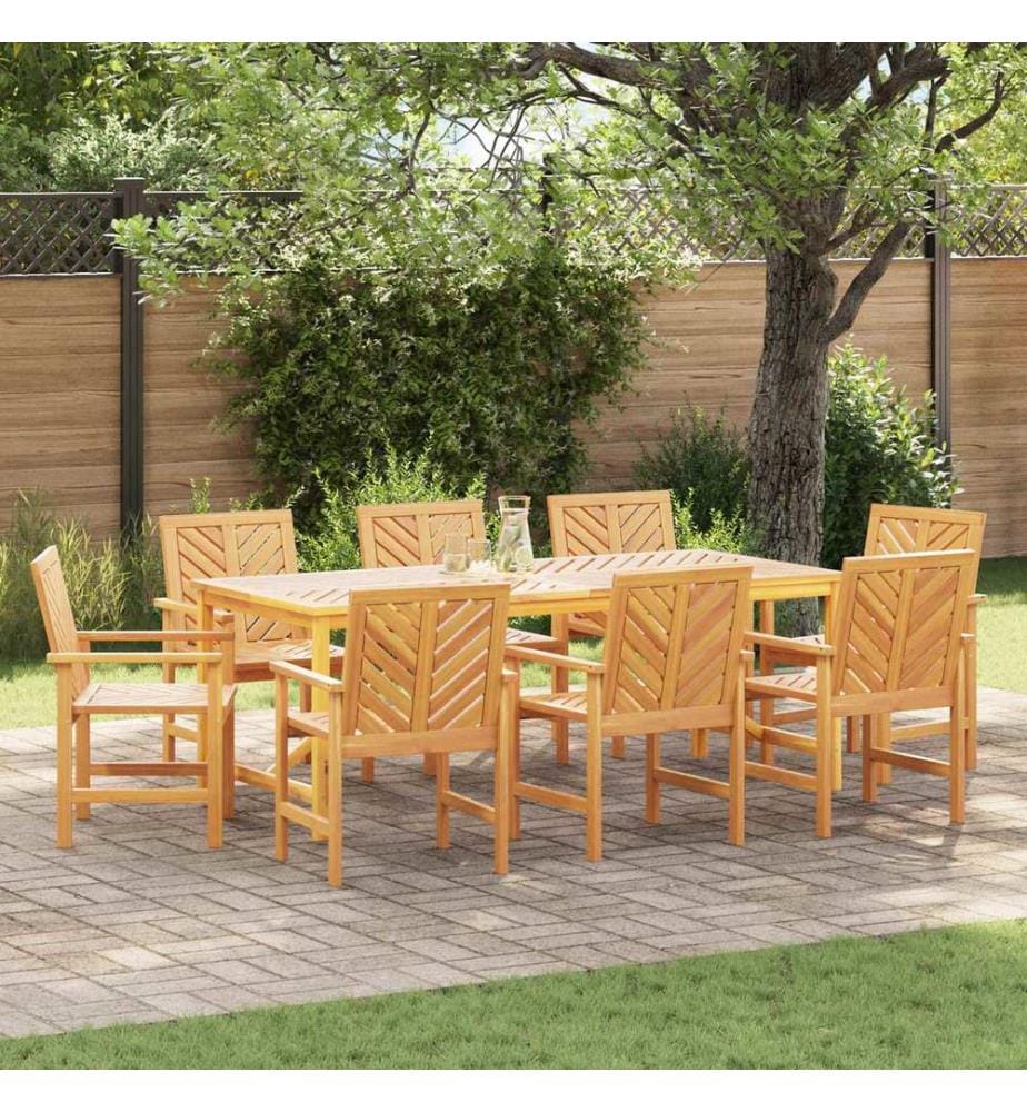 vidaXL Chaise de salle à manger 8 pcs Naturel 62,5 x 59 x 89 cm