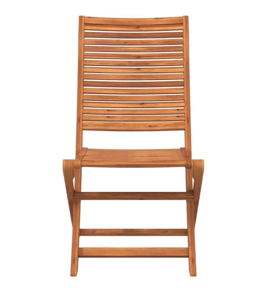 vidaXL Chaises de jardin pliantes lot de 6 51x66x95 cm bois d'acacia