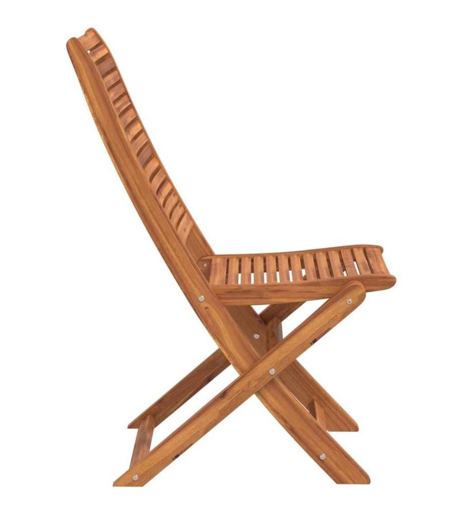 vidaXL Chaises de jardin pliantes lot de 6 51x66x95 cm bois d'acacia