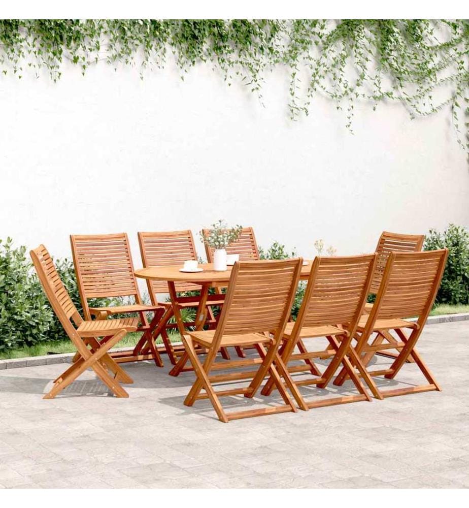 vidaXL Chaises de jardin pliantes lot de 8 51x66x95 cm bois d'acacia