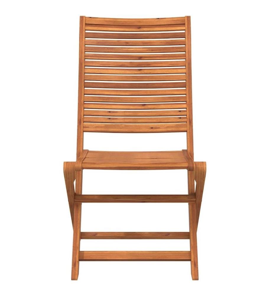 vidaXL Chaises de jardin pliantes lot de 8 51x66x95 cm bois d'acacia
