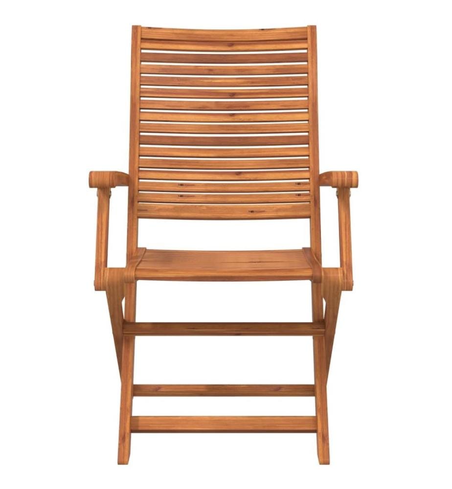 vidaXL Chaises de jardin pliantes lot de 6 57x66x95 cm bois d'acacia