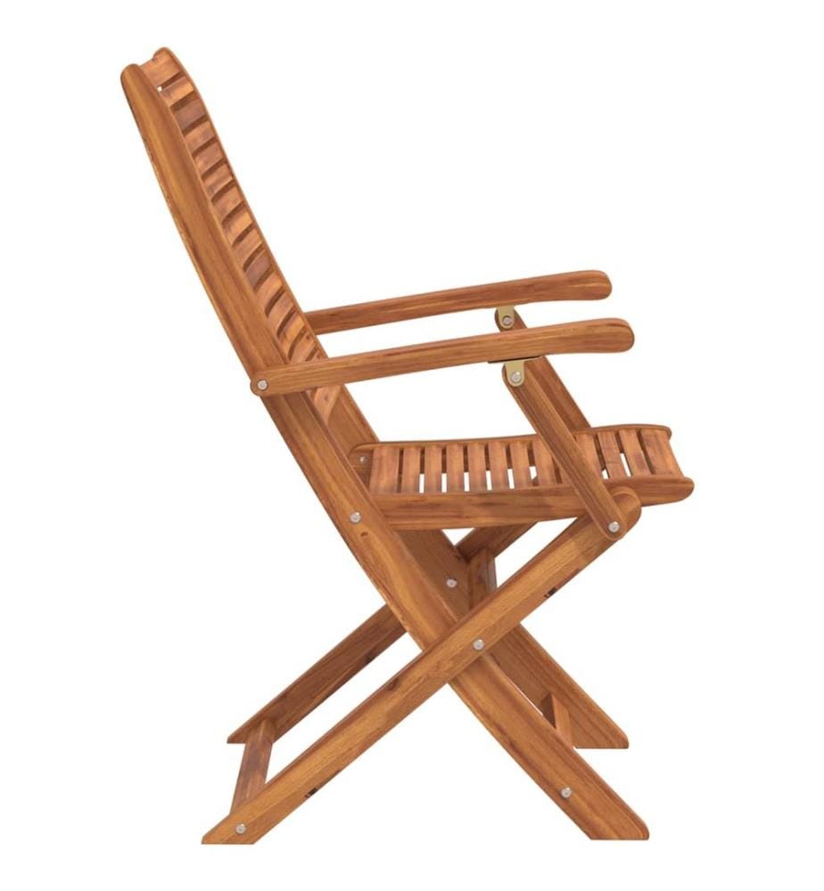 vidaXL Chaises de jardin pliantes lot de 6 57x66x95 cm bois d'acacia