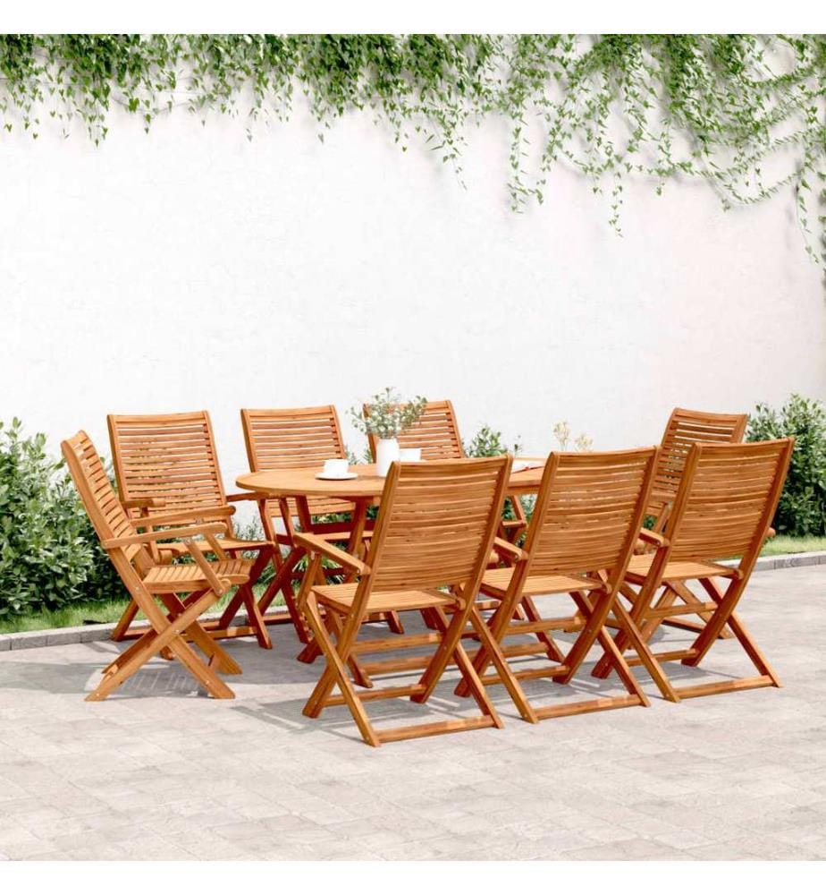 vidaXL Chaises de jardin pliantes lot de 8 57x66x95 cm bois d'acacia