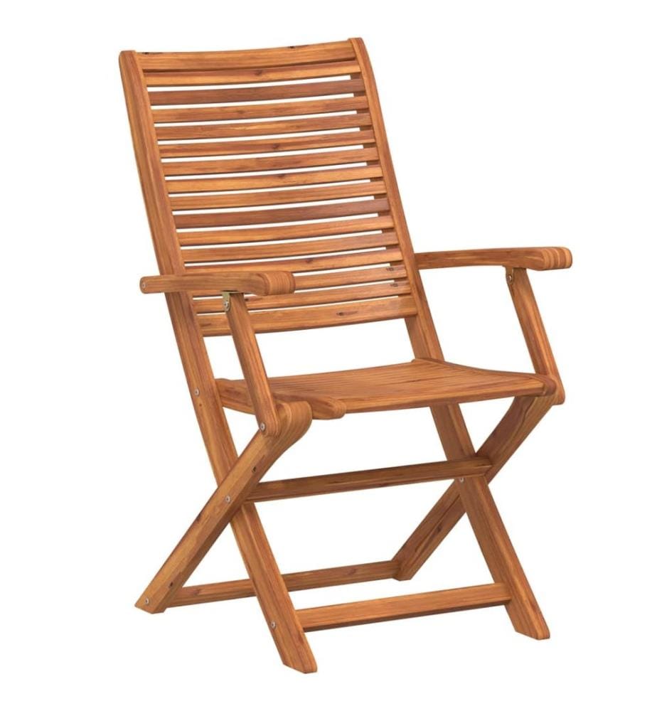 vidaXL Chaises de jardin pliantes lot de 8 57x66x95 cm bois d'acacia