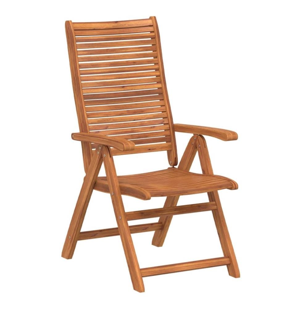 vidaXL Chaises inclinables de jardin lot de 6 bois massif acacia
