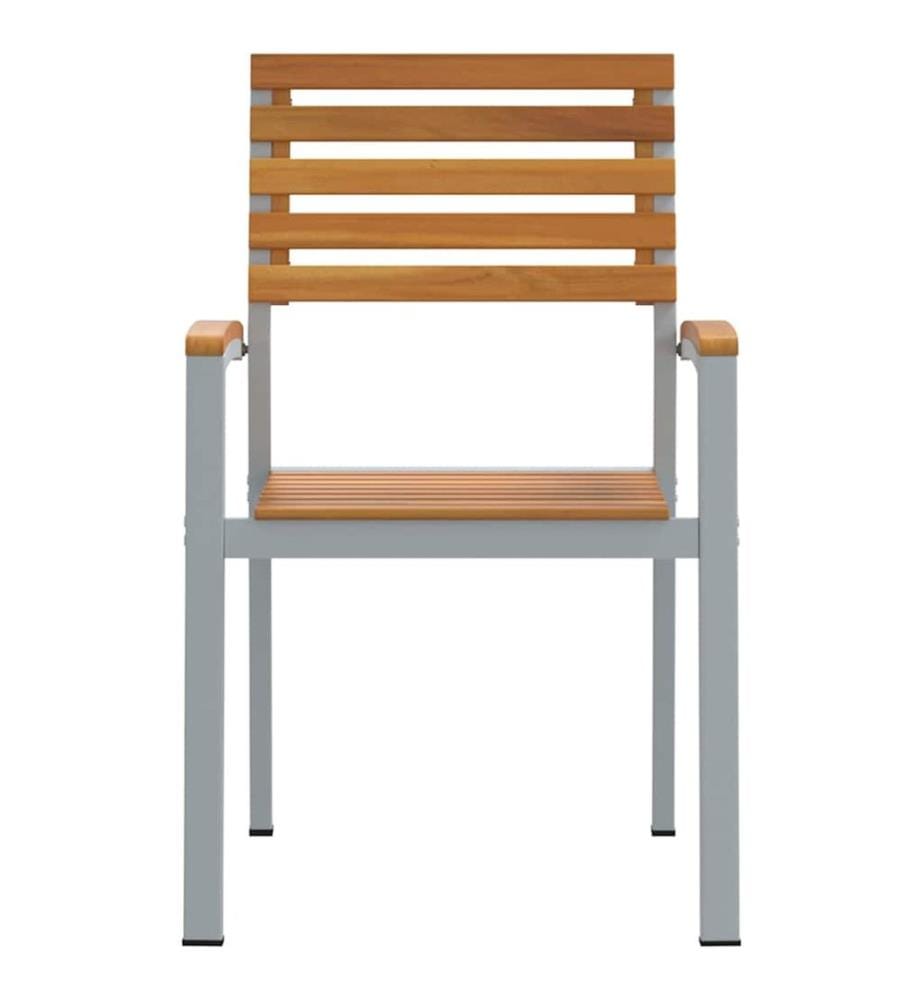 vidaXL Chaise de jardin 6 pcs Marron 56 x 57 x 87 cm