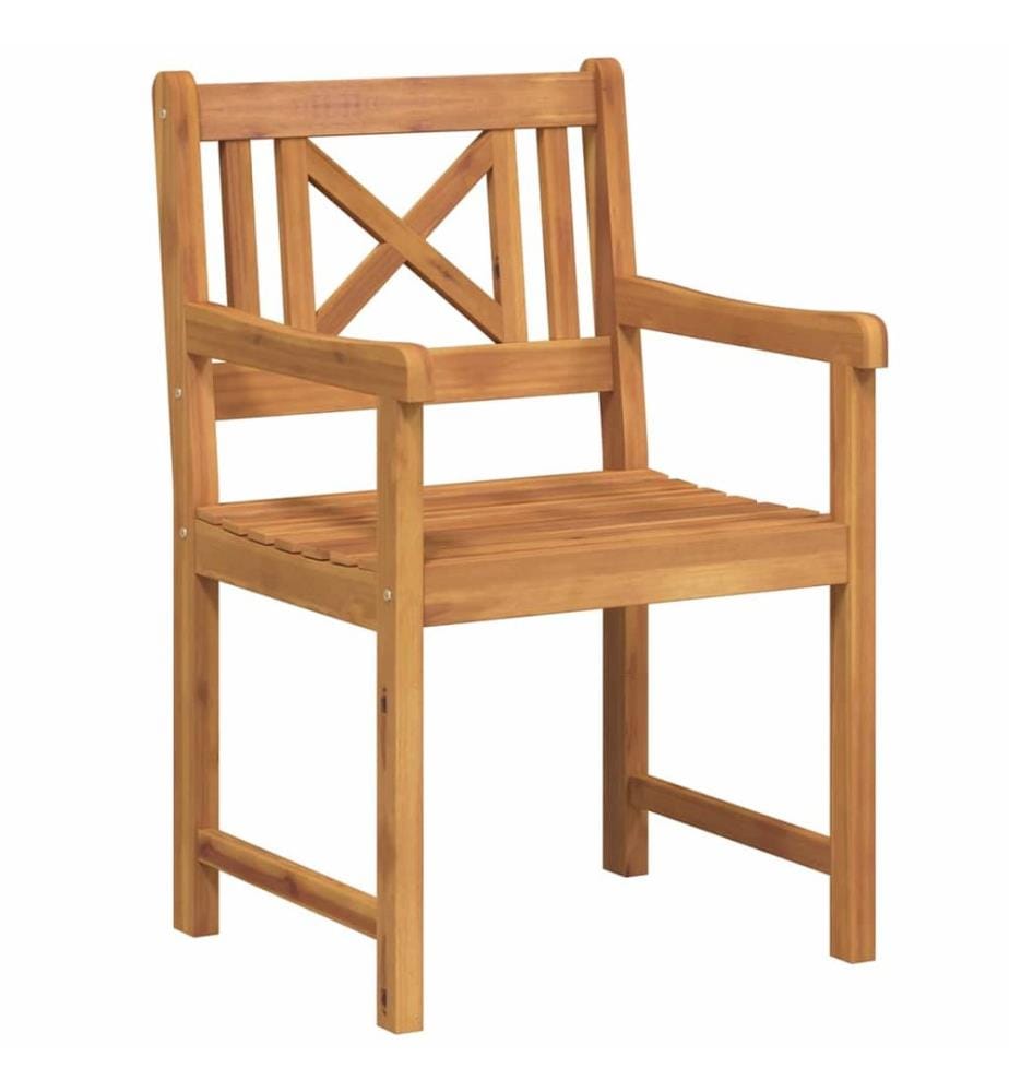 vidaXL Banc extérieur 8 pcs Naturel 56 x 55,5 x 90 cm