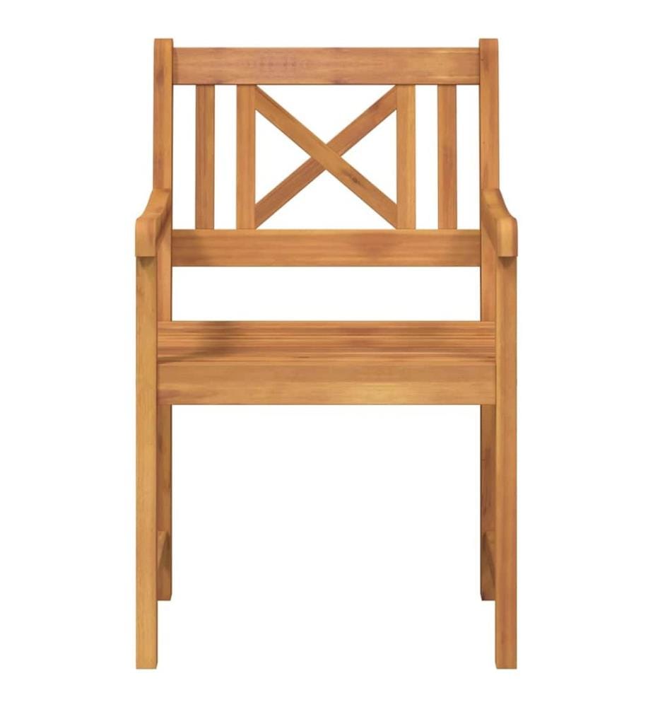 vidaXL Banc extérieur 8 pcs Naturel 56 x 55,5 x 90 cm