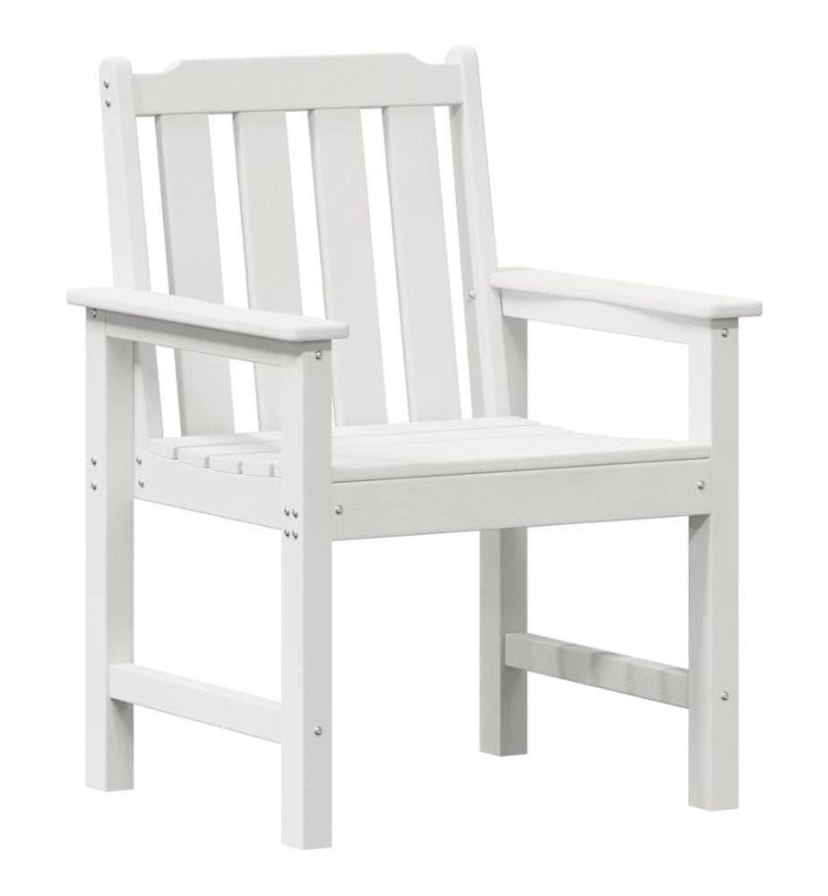 vidaXL Chaise de jardin 6 pcs Blanc 65,5 x 59 x 88 cm Polyéthylène