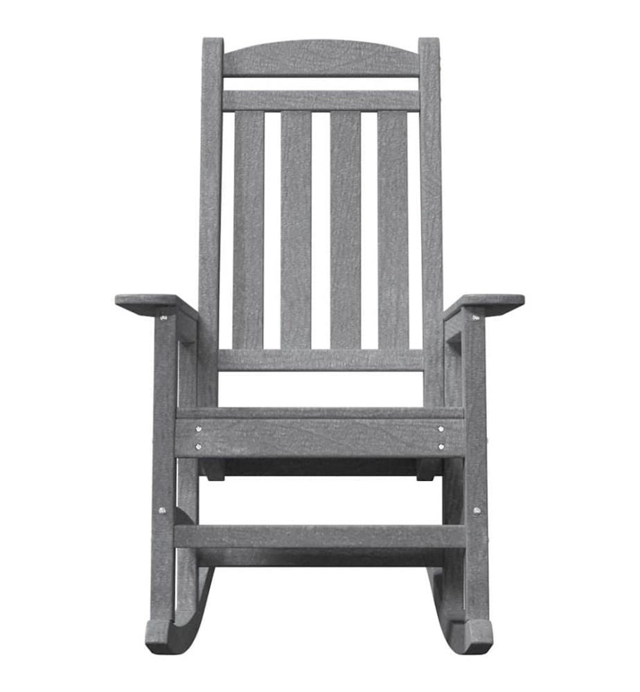 vidaXL Chaise à bascule 2 pcs Gris clair 92 x 70 x 108 cm Polyéthylène