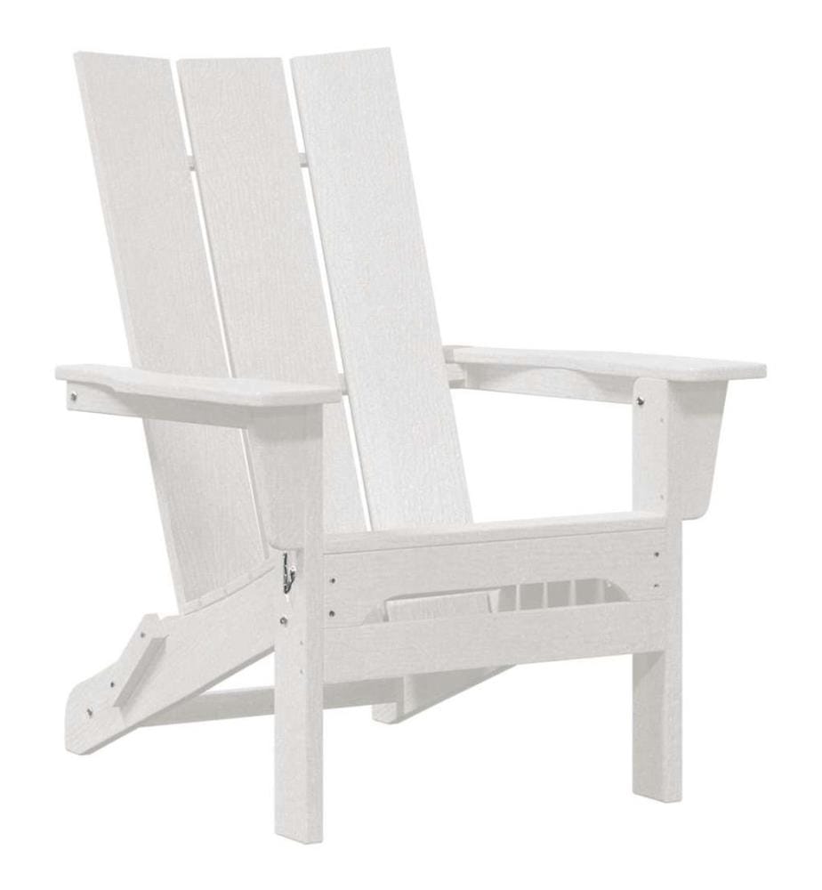 vidaXL Chaise de jardin 3 pcs Blanc 80.5 x 74.5 x 92 cm Polyéthylène