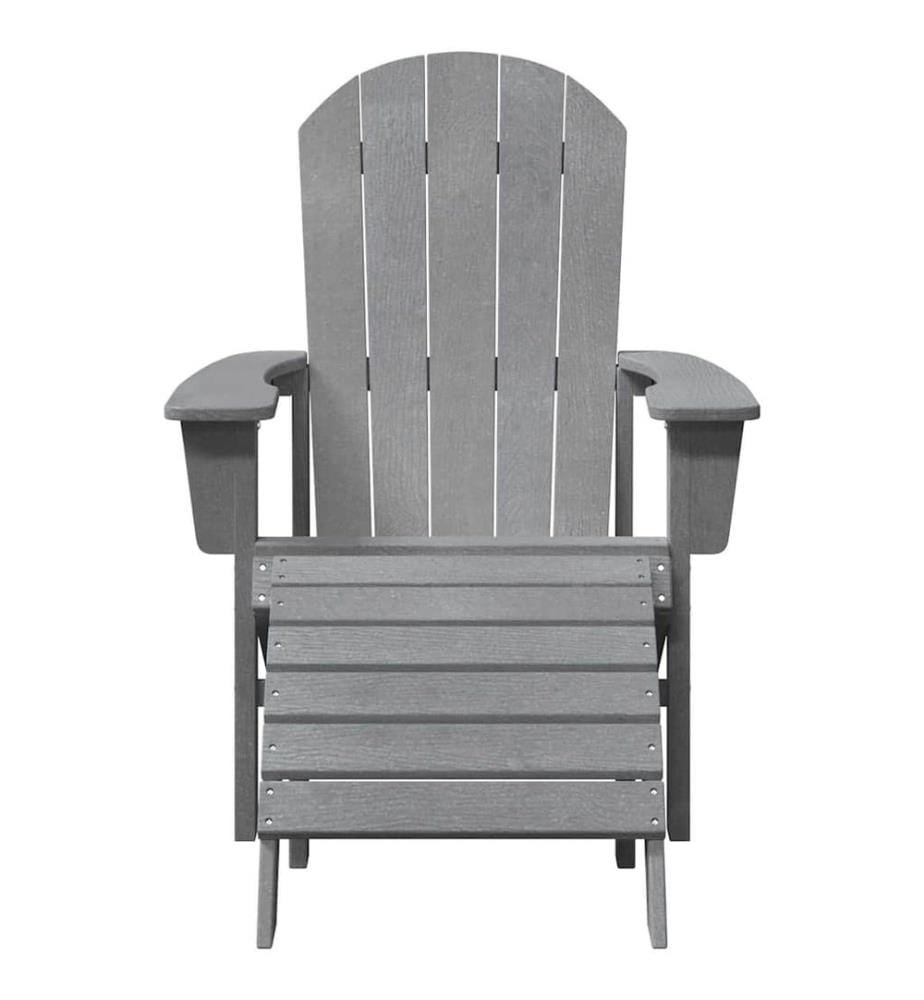 vidaXL Chaise de jardin 2 pcs Gris clair 83 x 74 x 92 cm Polyéthylène