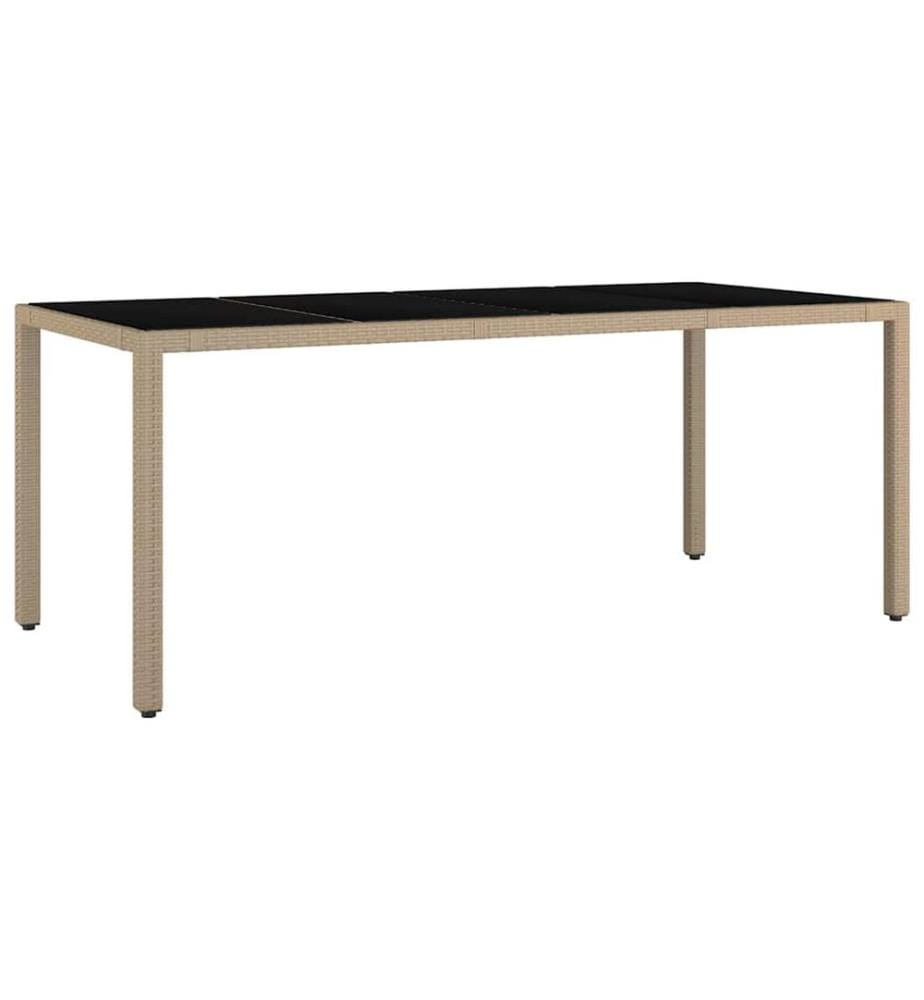 vidaXL Ensemble de salle à manger pour jardin 9 pcs Beige polyrotin