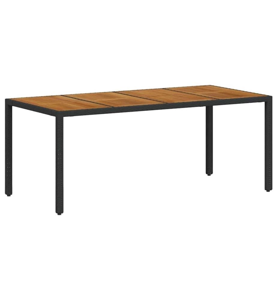 vidaXL Ensemble de salle à manger pour jardin 9 pcs Noir et Marron