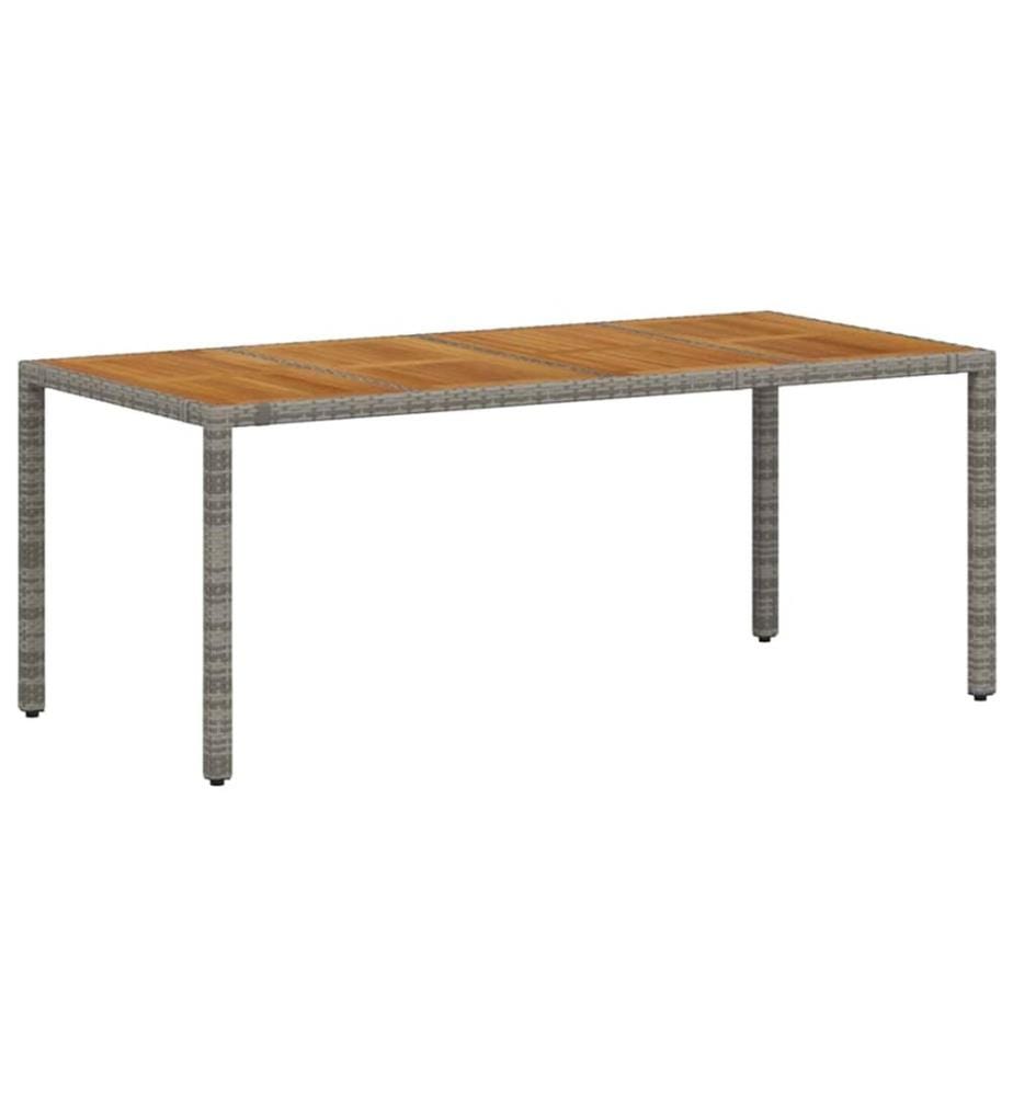 vidaXL Ensemble de salle à manger pour jardin 9 pcs Gris et marron