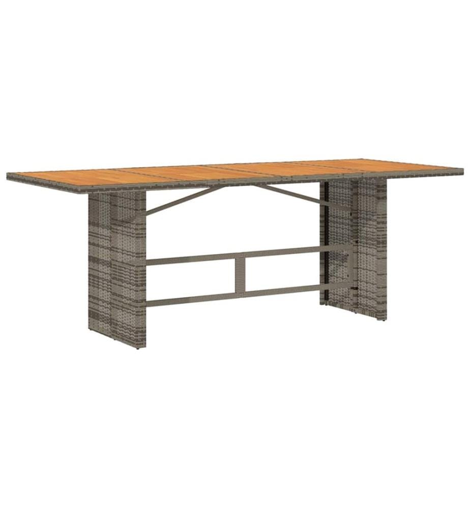 vidaXL Ensemble de salle à manger pour jardin 9 pcs Gris et marron