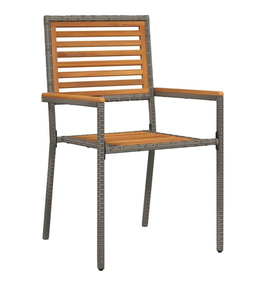 vidaXL Ensemble de salle à manger pour jardin 5 pcs Gris et marron