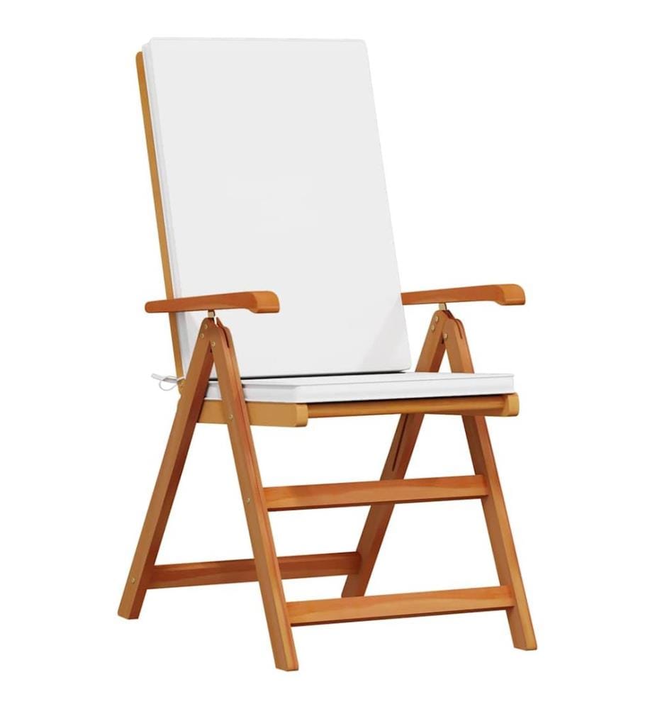 vidaXL Chaise de jardin 4 pcs Marron et blanc 57 x 71,5 x 104 cm