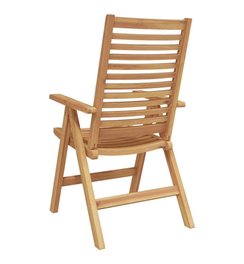 vidaXL Chaise 6 pcs Marron 64,5 x 52 x 108 cm Bois de teck massif