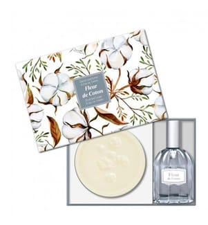 Geschenkset Baumwollblüte Parfümierte Seife & Eau de Toilette