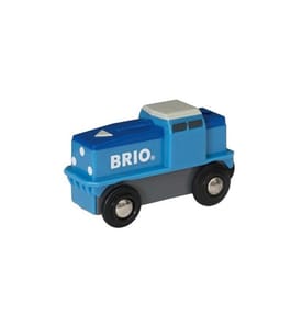 BRIO - Chemin de fer Locomotive de fret à batterie bleue