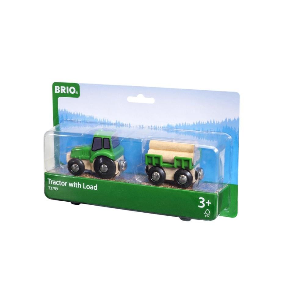 BRIO - BRIO - World Traktor mit Holz-Anhänger