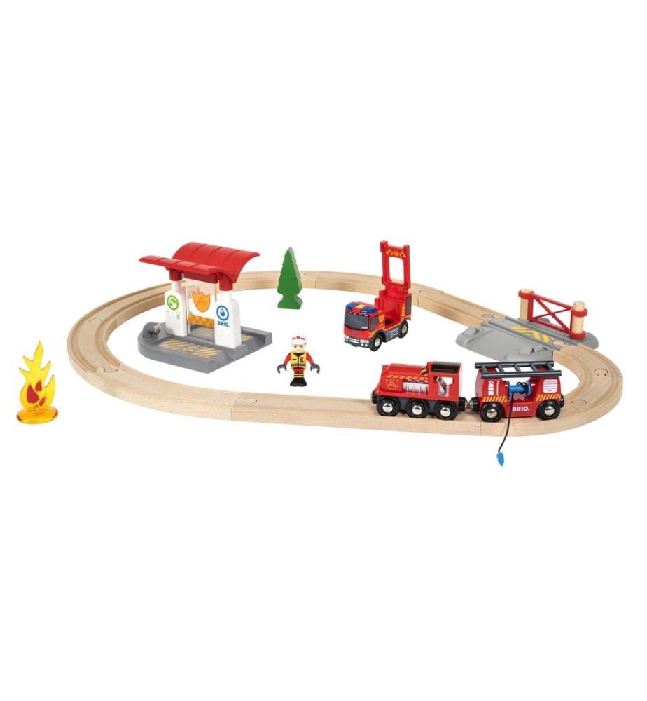 BRIO - Chemin de fer Ensemble de pompiers