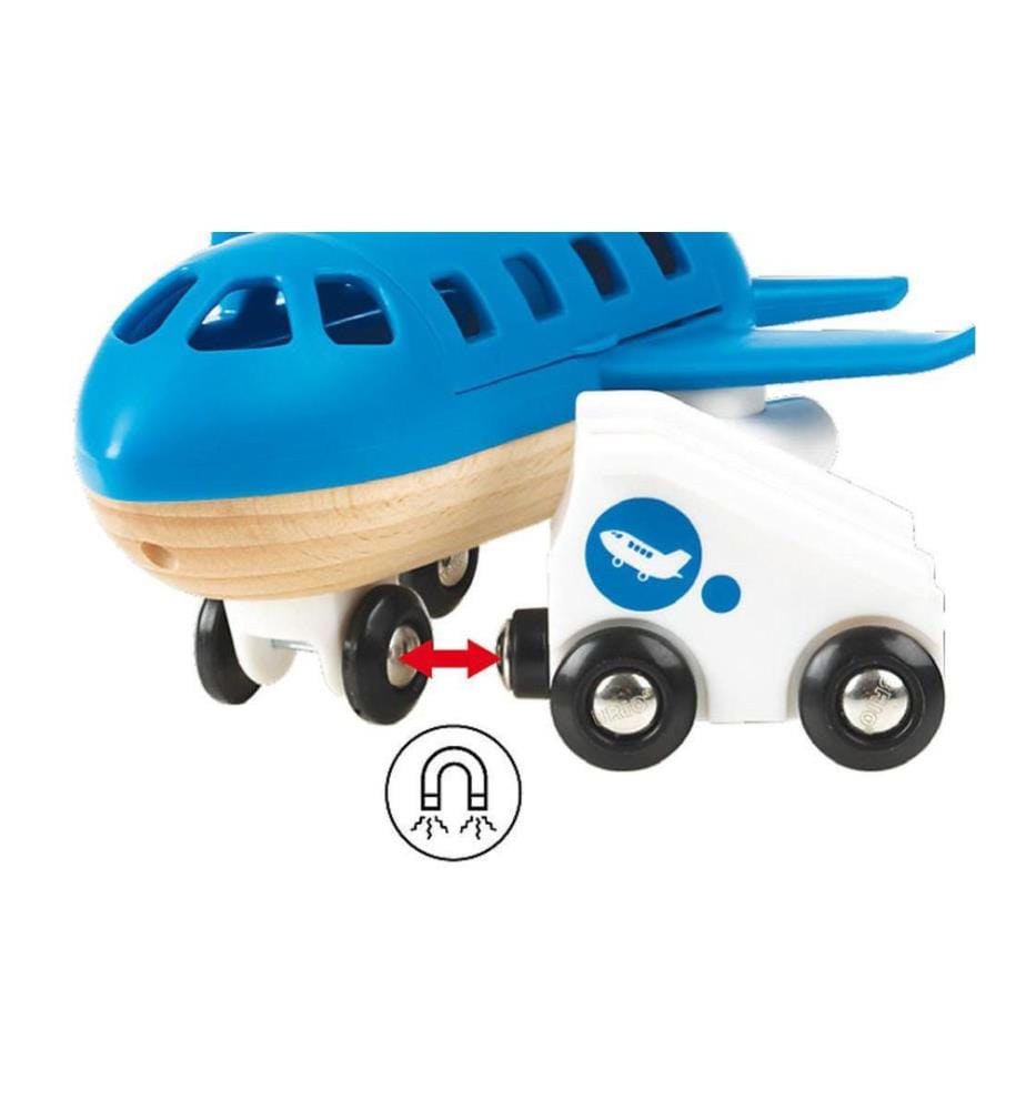 BRIO - Chemin de fer Avion bleu