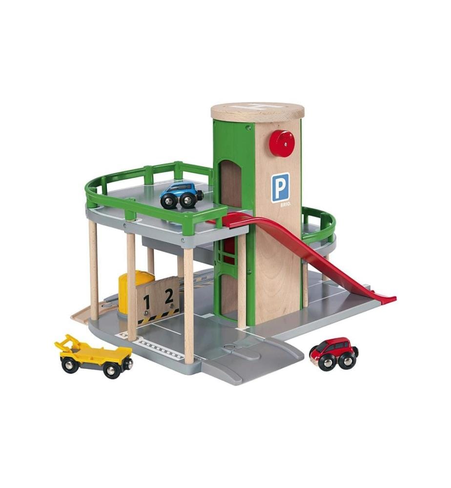 BRIO Parkhaus, Strassen, Schienen