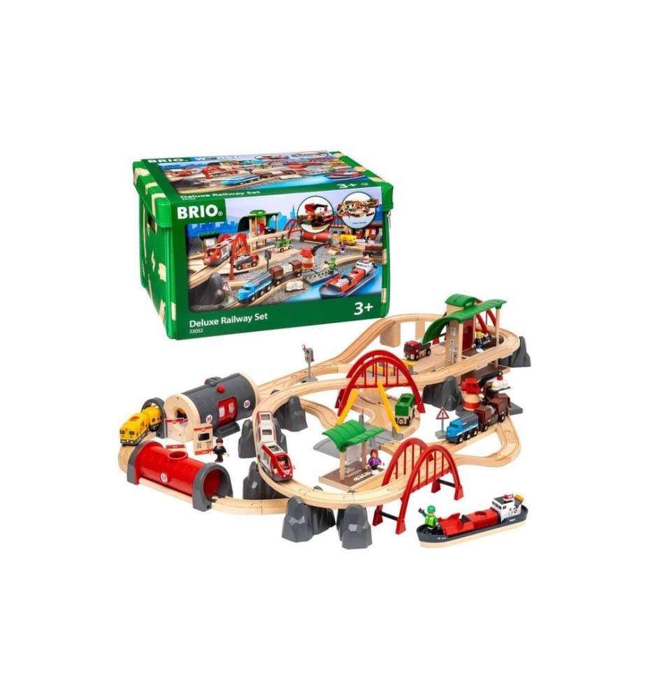 BRIO Strassen & Schienen Bahn Set Deluxe