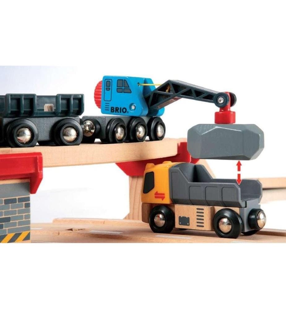 BRIO Strassen & Schienen Steinverlade Set