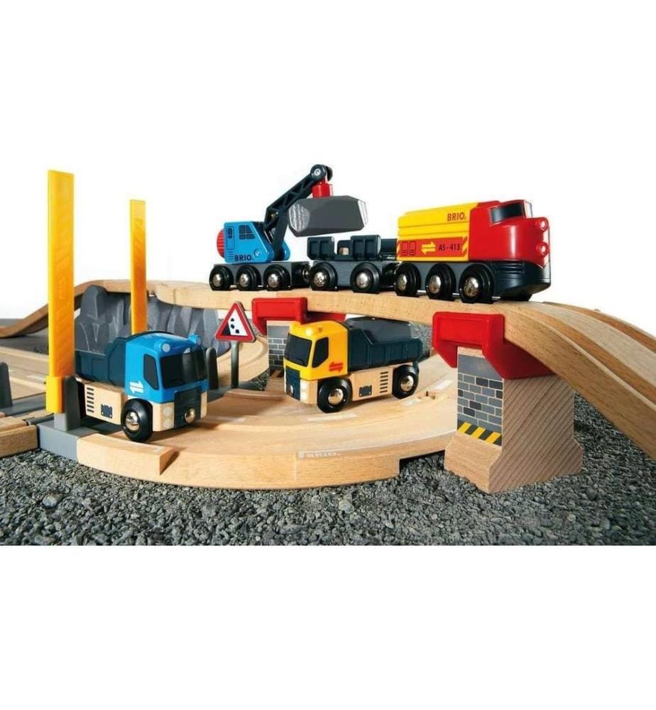 BRIO Strassen & Schienen Steinverlade Set
