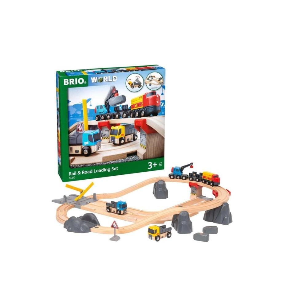 BRIO Strassen & Schienen Steinverlade Set