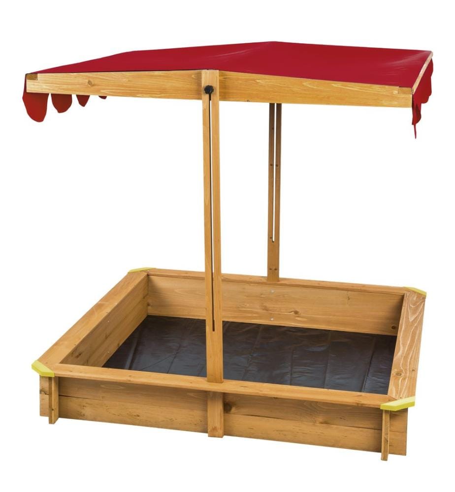 Sabbionaia Emilia con tetto regolabile 120 x 120 x 120 cm - rosso